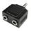 Cables Unlimited 3.5mm Stereo Y Splitter 3.5mm 1M to 2F